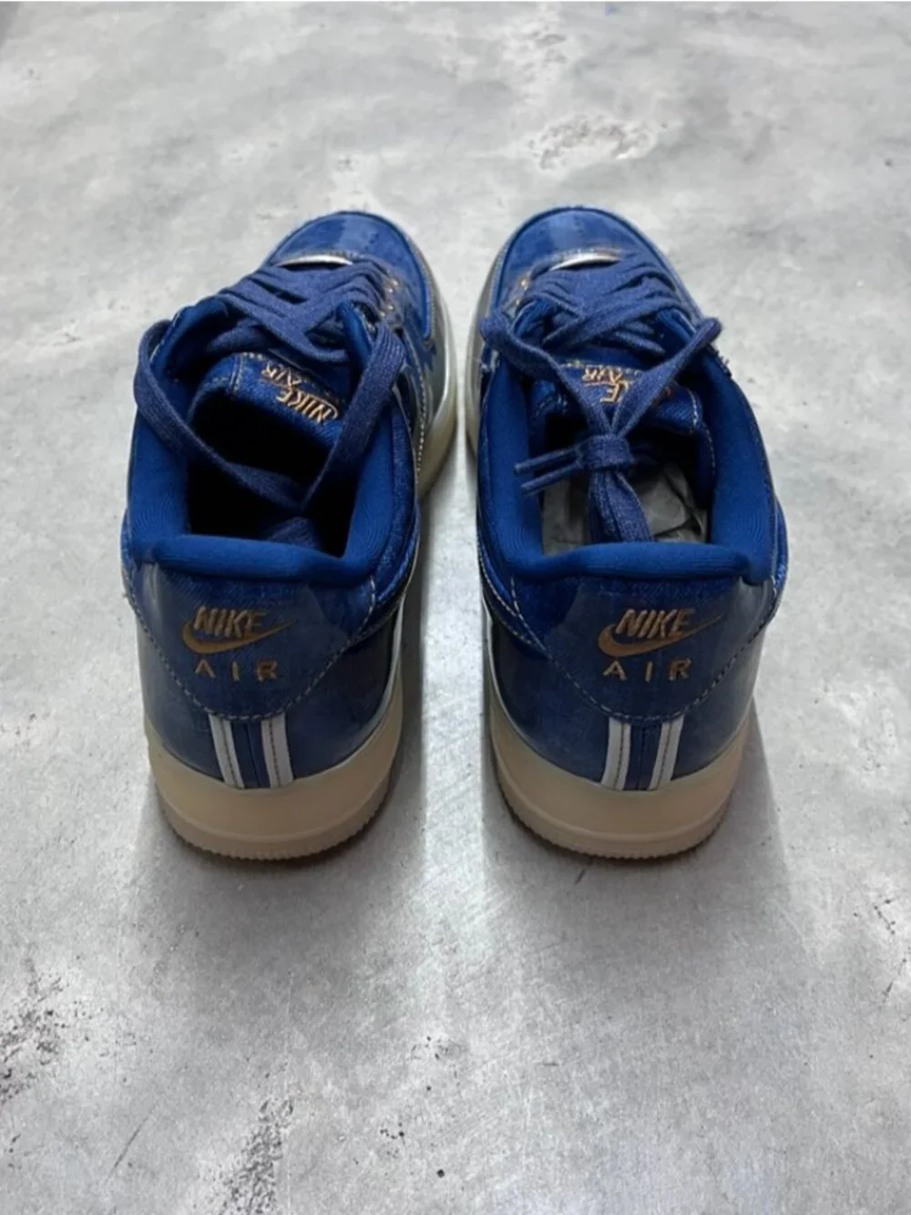 Nike Air Force 1 Low Patent Denim Men's IM5757 400 - New